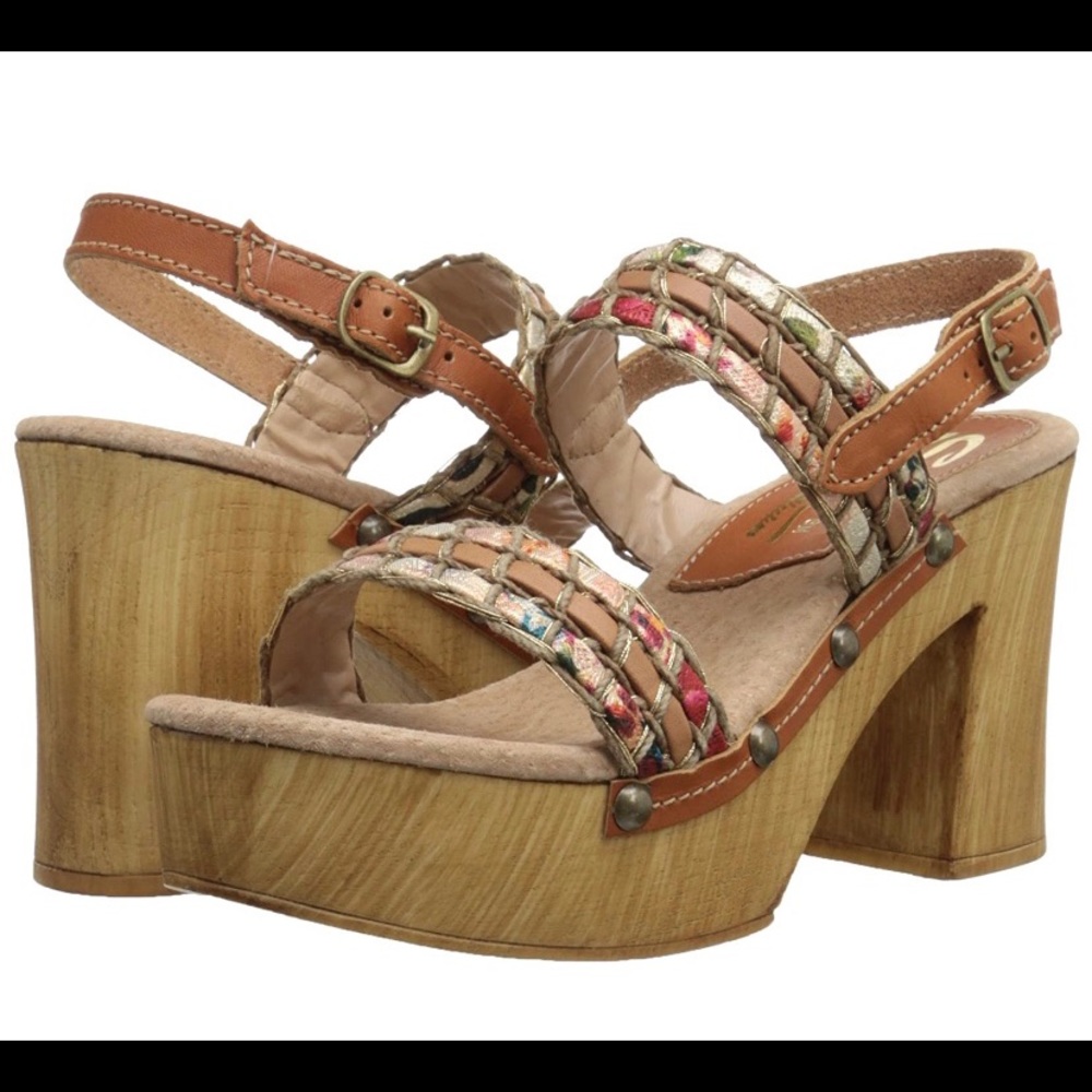 Sbicca Vintage Collection Wooden platform shoes